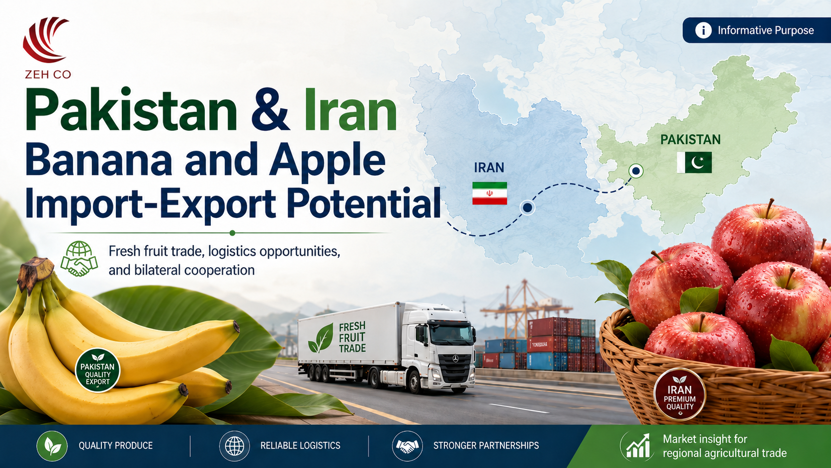 Pakistan and Iran Banana and Apple Import Export Potential
