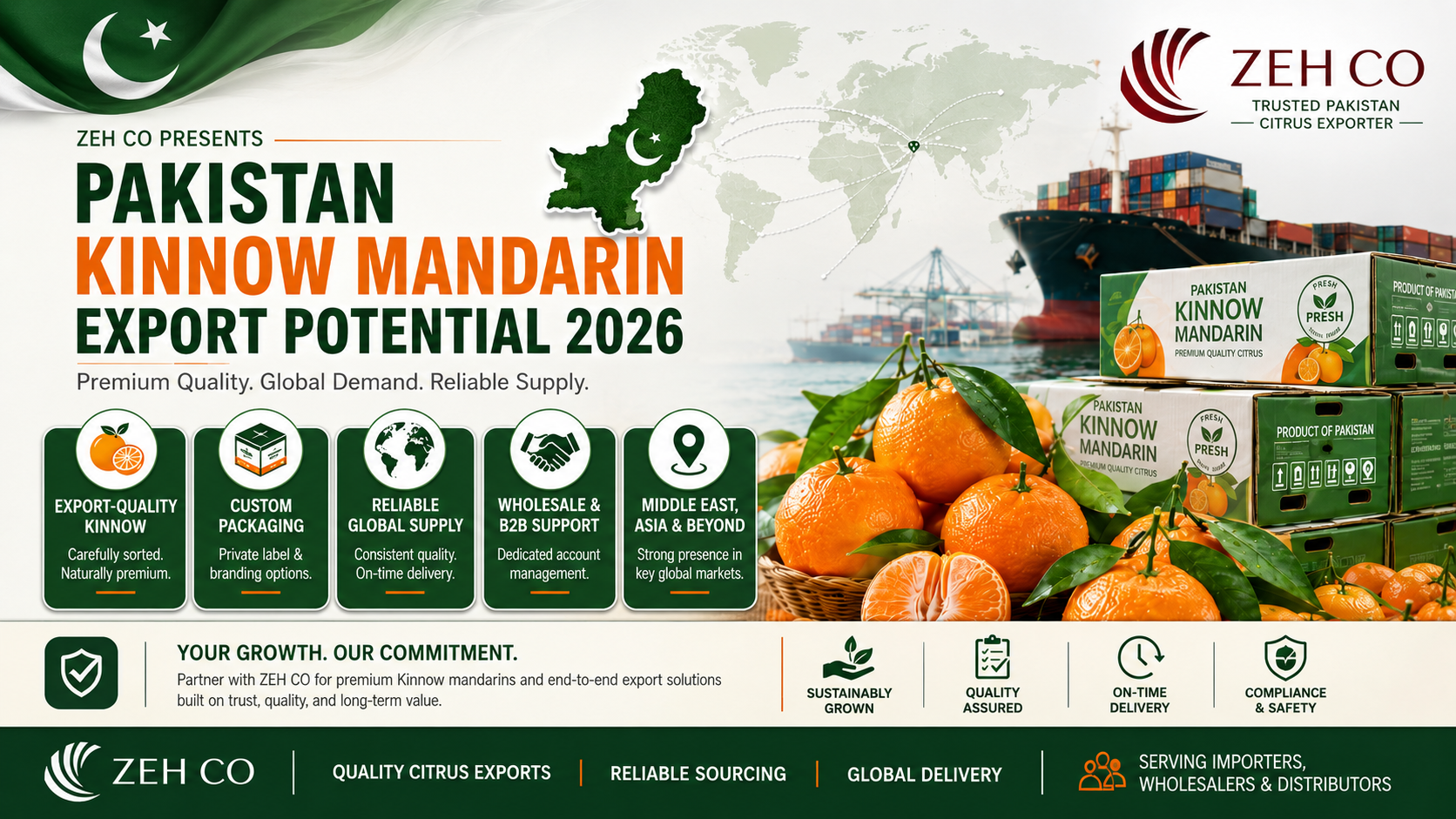 Pakistan Kinnow Mandarin Export Potential in 2026