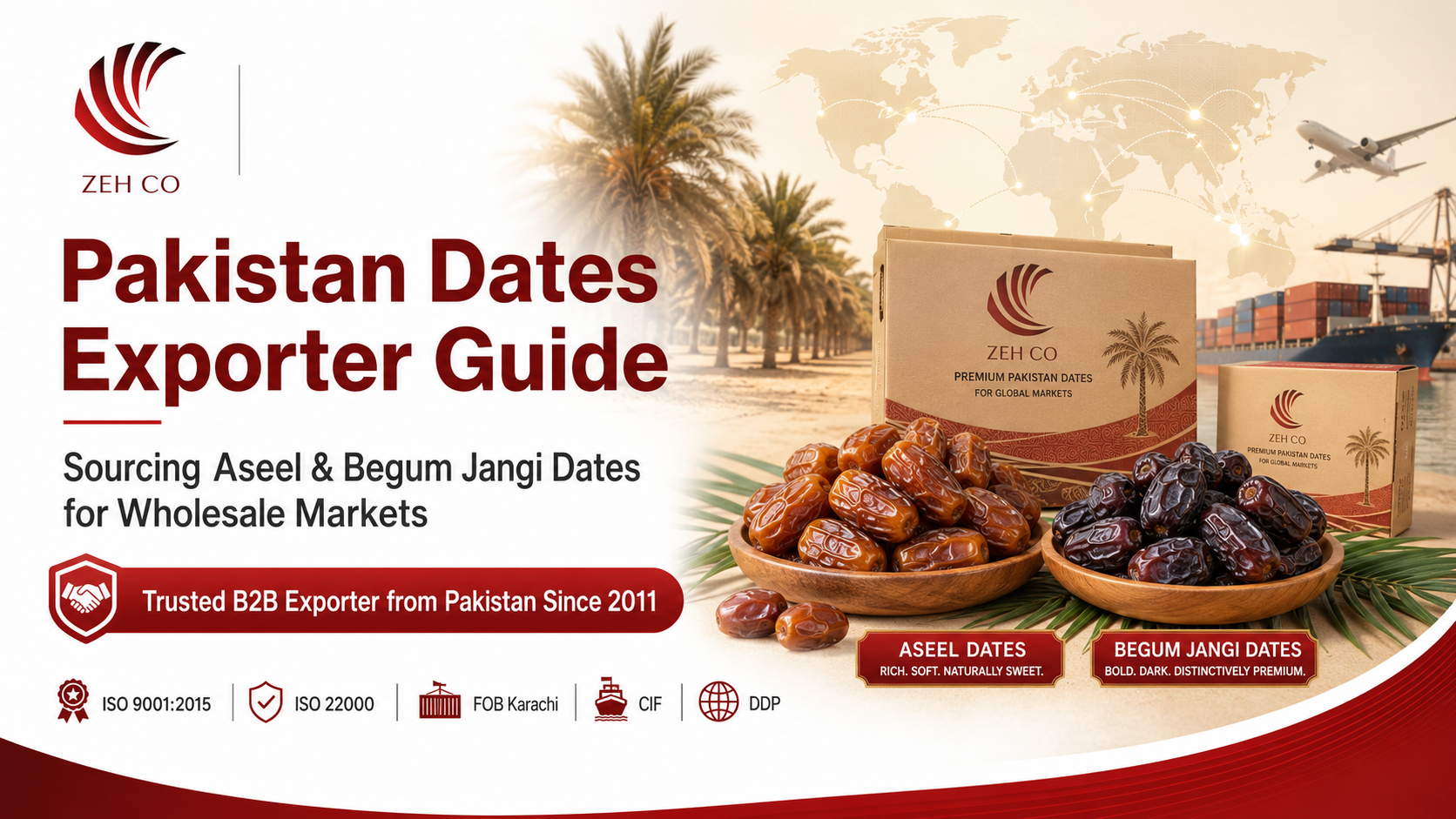 Pakistan Dates Exporter Guide: Sourcing Aseel and Begum Jangi Dates for Wholesale Markets