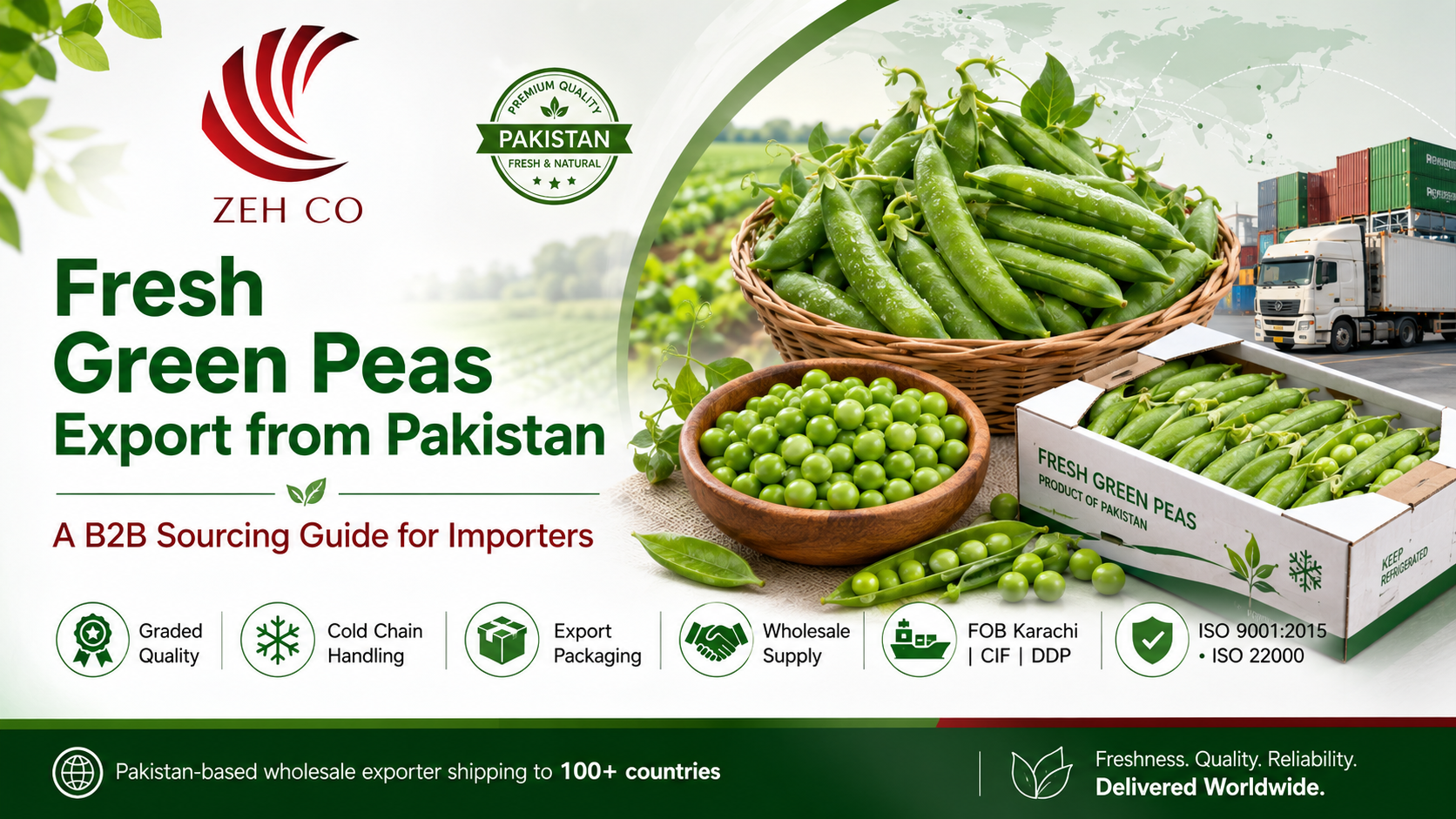 Fresh Green Peas Export from Pakistan: A B2B Sourcing Guide for Importers