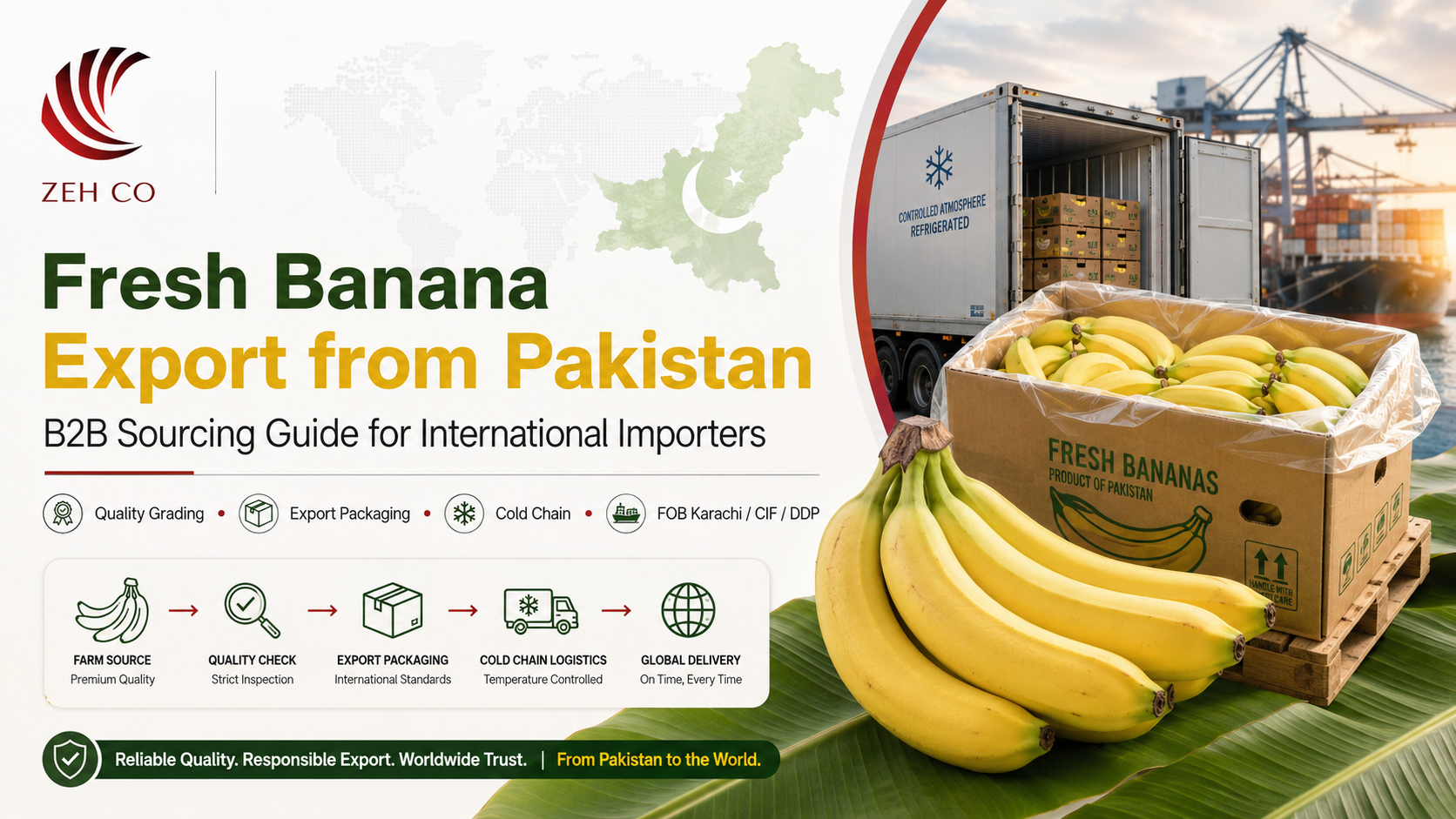 Fresh Banana Export from Pakistan: B2B Sourcing Guide for International Importers