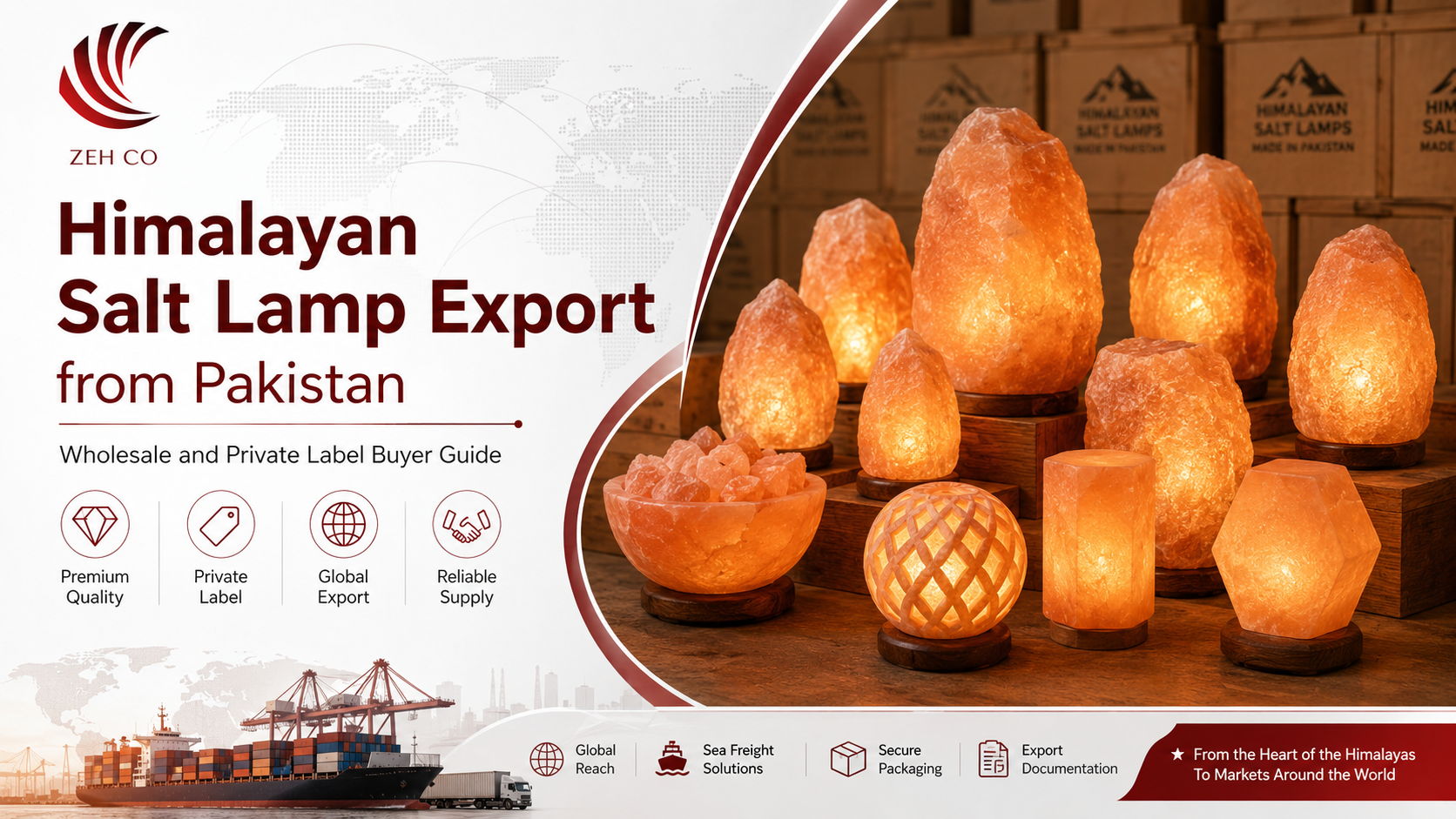 Himalayan Salt Lamp Export from Pakistan: Wholesale and Private Label Buyer Guide