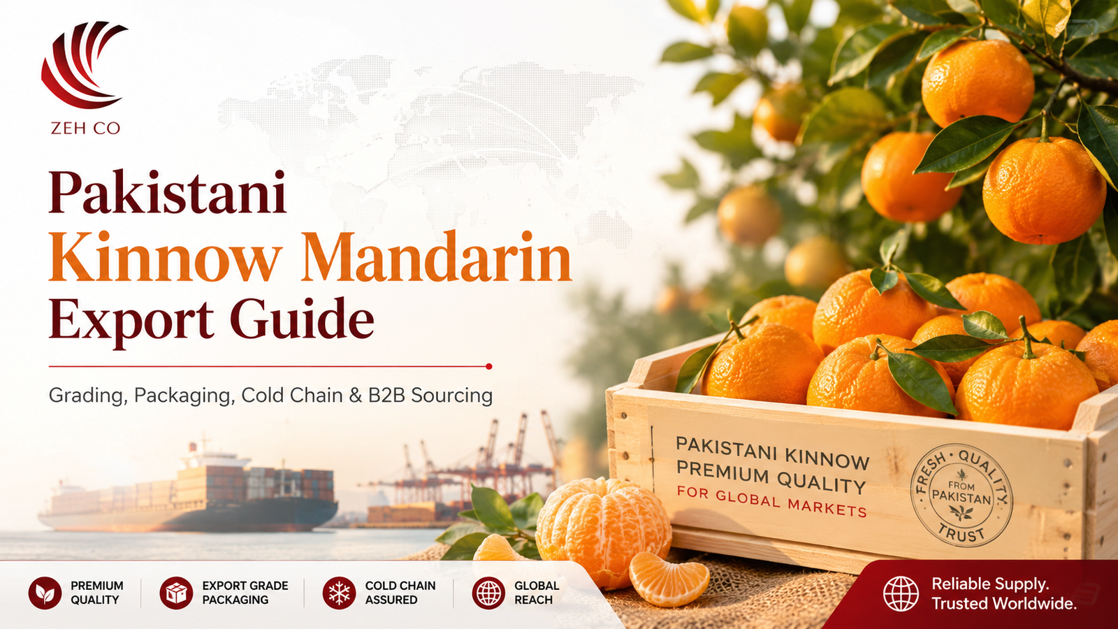 Pakistani Kinnow Mandarin Export Guide: Grading, Packaging, Cold Chain and B2B Sourcing