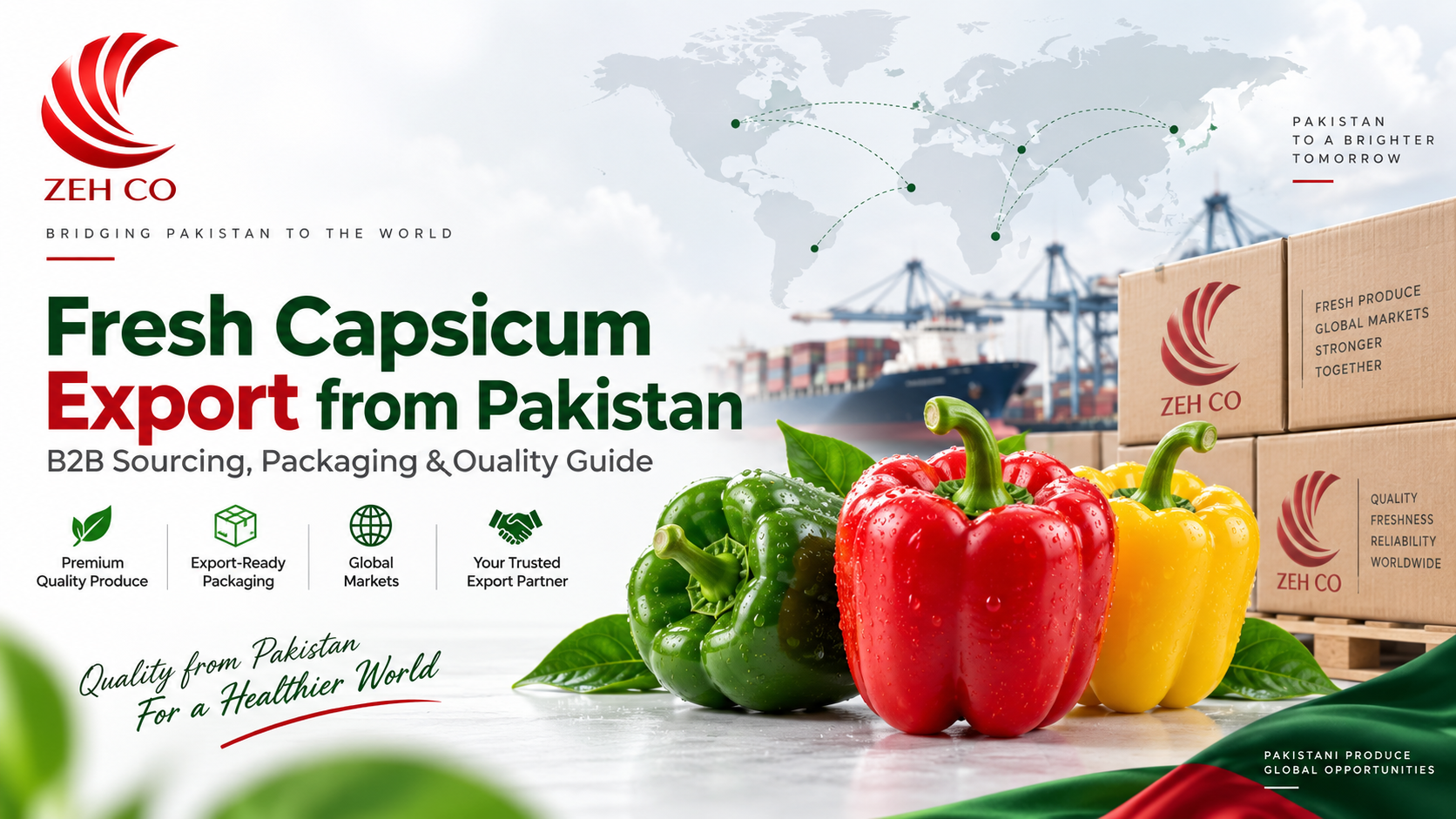 Fresh Capsicum Export from Pakistan: B2B Sourcing, Packaging and Quality Guide