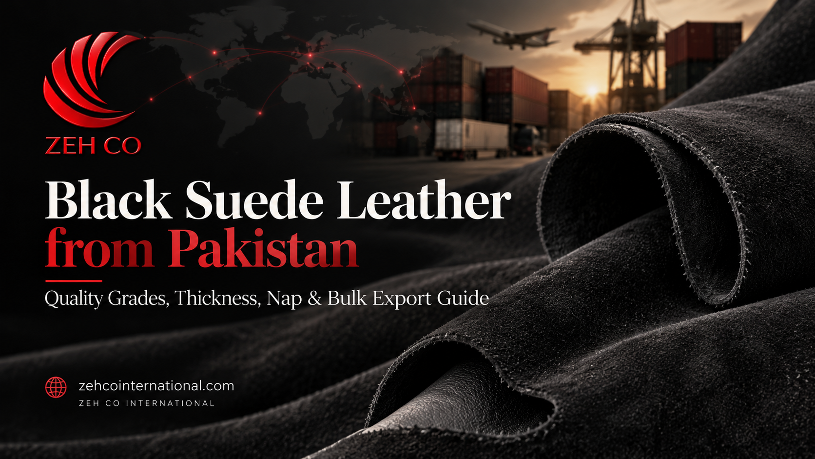Da Lộn Đen Xuất Khẩu từ Pakistan: Hướng Dẫn B2B về Chất Lượng, Độ Dày, Bề Mặt và Mua Sỉ
